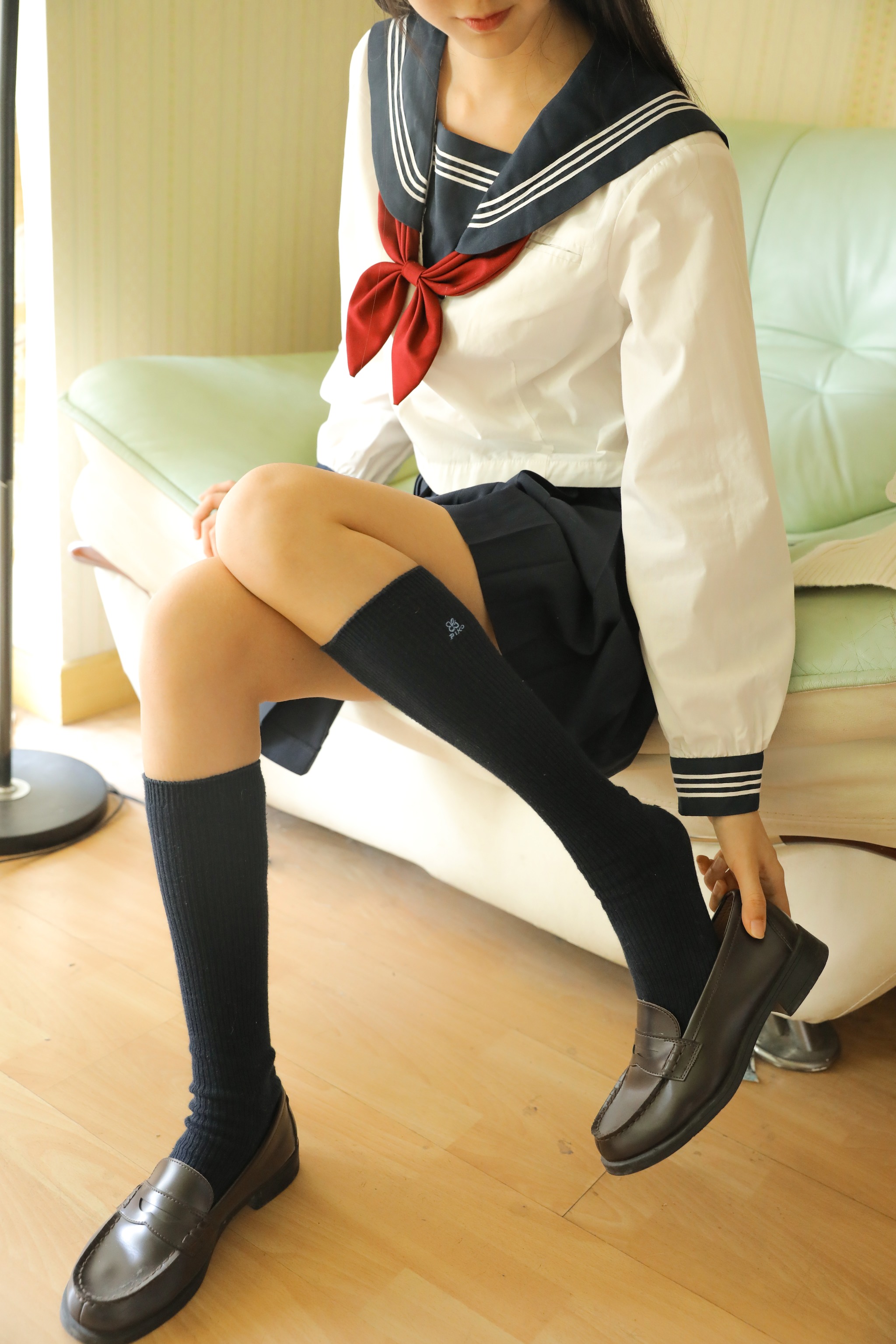 图片[1]-木棉棉 – NO.021 木绵绵OwO “绵相随”系列-JK水手服2[14P]-XikXak